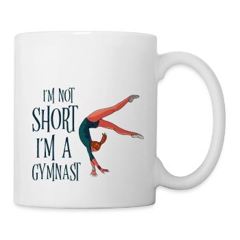 Je ne suis pas petit, je suis gymnaste 2 - Mug blanc - blanc - Droite