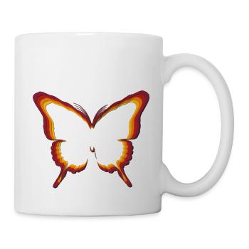 Papillon - Mug blanc - blanc - Droite