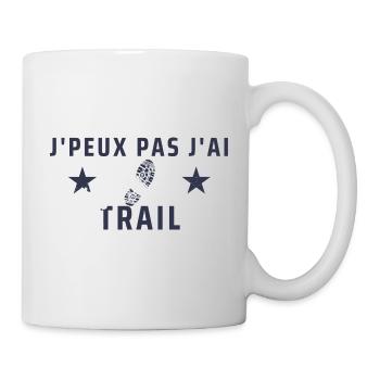 J peux pas j ai Trail - Mug blanc - blanc - Droite