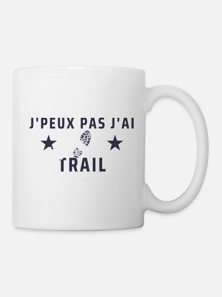 J peux pas j ai Trail - Mug blanc - blanc