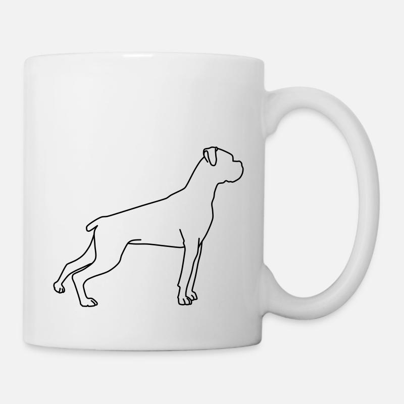Boxer Lineart 1 - Mug - white