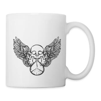 Schädel - Tasse - Weiß - Rechts