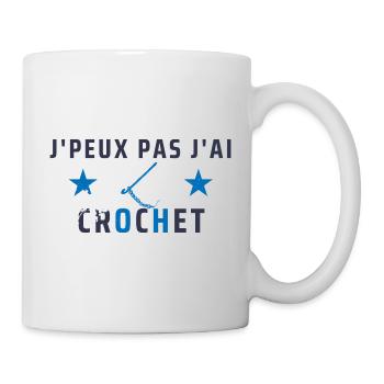 j peux pas j ai crochet - Mug blanc - blanc - Droite
