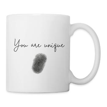 Du bist einzigartig - Tasse - Weiß - Rechts