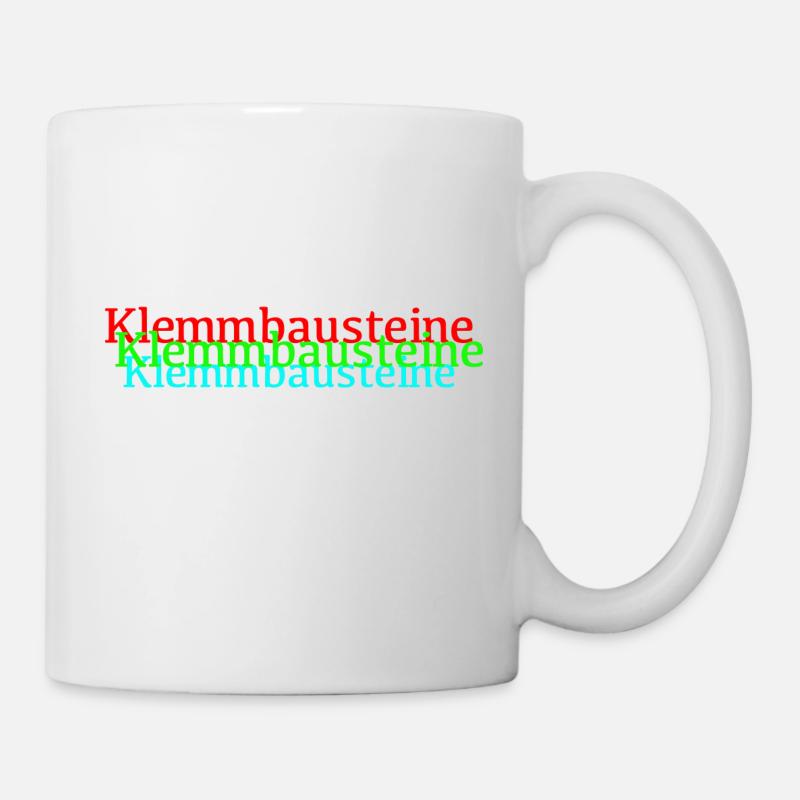 Klemmbau - Tasse - Weiß