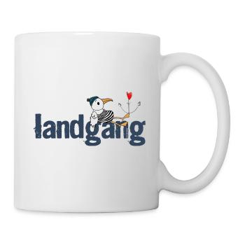 Landgang Möwe Herz - Tasse - Weiß - Rechts