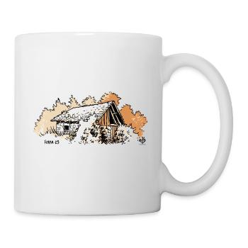 Cabane dans les bois - Mug blanc - blanc - Droite
