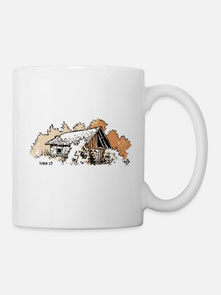 Cabane dans les bois - Mug blanc - blanc