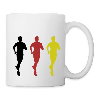 jogging germany - Tasse - Weiß - Rechts