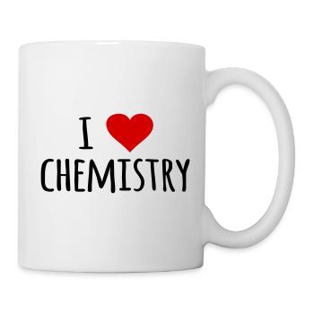 J’aime Chimie Chimiste Professeur de chimie Idée cadeau - Mug blanc - blanc - Droite