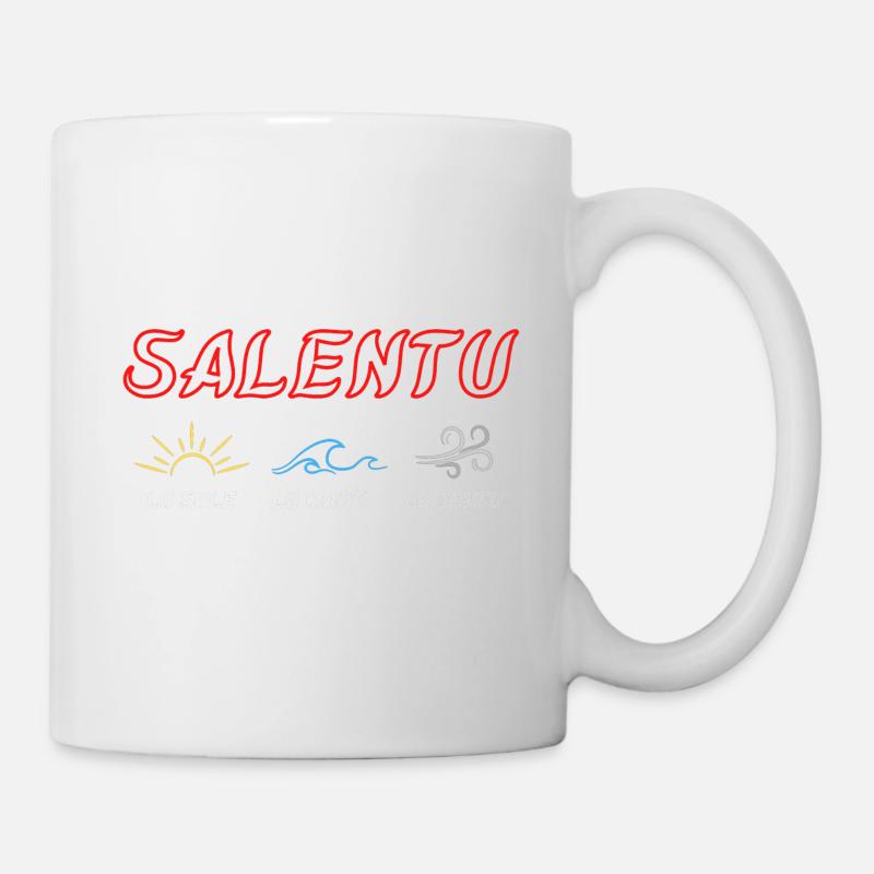 Salento 🩶💙💛 - Italien - Tasse - Weiß