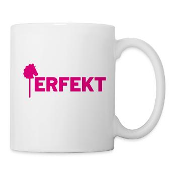 perfekt hobby horse - Tasse - Weiß - Rechts