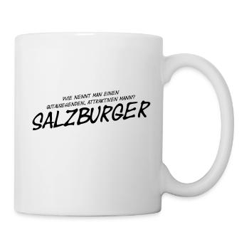 Lustiges Attraktiver Salzburger Österreich Humor - Tasse - Weiß - Rechts