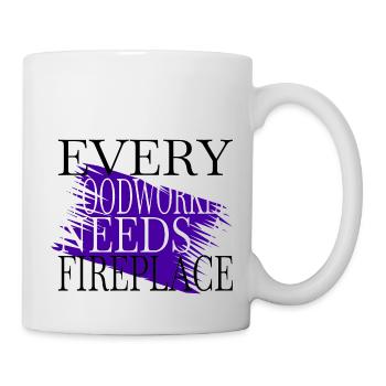 woodworking fun funny carpenter quotes - Tasse - Weiß - Rechts