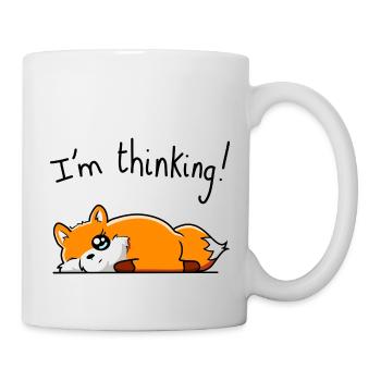 Ich denke ( Fox ) - Tasse - Weiß - Rechts