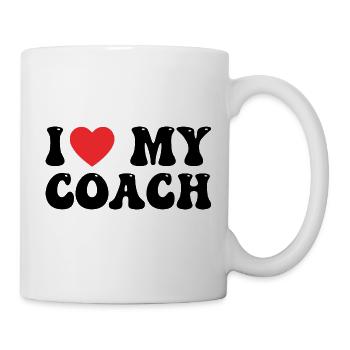 I love my coach - Mug blanc - blanc - Droite