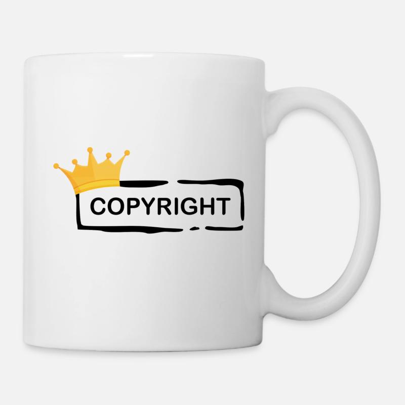 Copyright with Crown - Mug - white