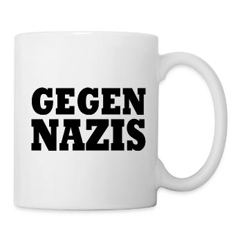 Gegen nazis - Tasse - Weiß - Rechts