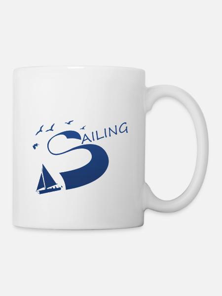 sailing segeln - Tasse - Weiß