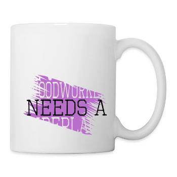 Blague Amériques Menuisier - Mug blanc - blanc - Droite