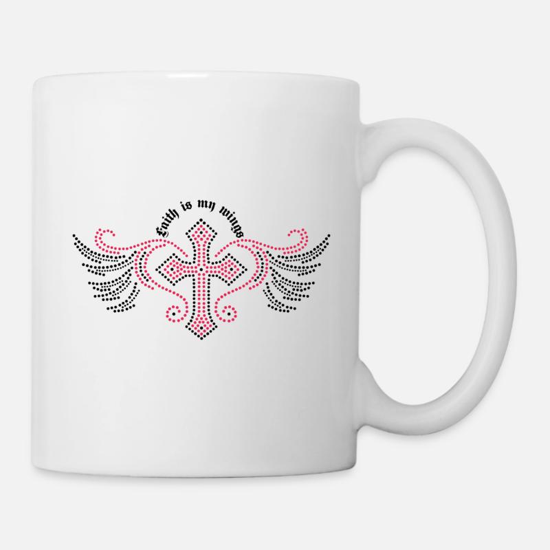 Der Glaube ist meine Flügel - Tasse - Weiß