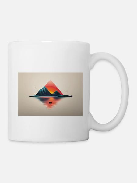 Sonnenuntergang - Tasse - Weiß