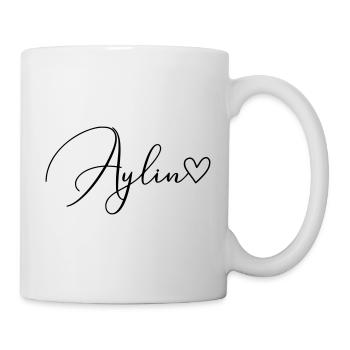 Aylin Surname First Name Girl - Mug - white - Right