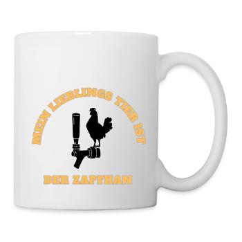 Der Zapfhahn- Aufdruck - Humor Bier - Tasse - Weiß - Rechts