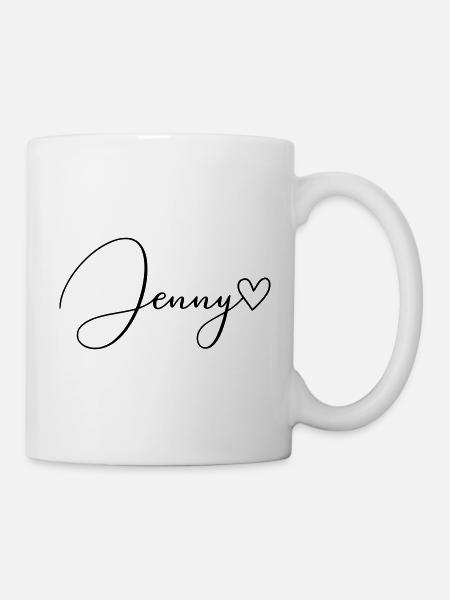 Jenny Name Vorname Mädchen - Tasse - Weiß