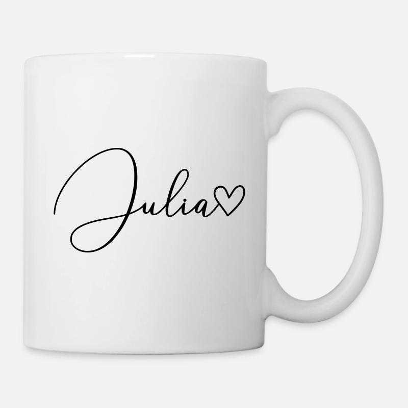 Julia Name Vorname Mädchen - Tasse - Weiß