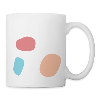 Abstraktes Design - Tasse - Weiß - Rechts