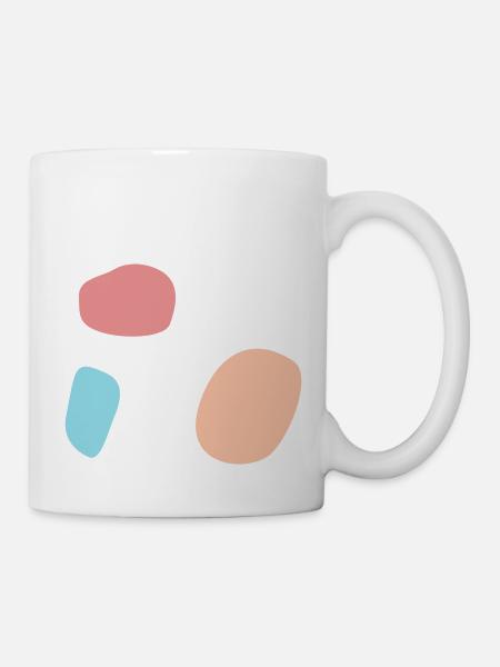 Abstraktes Design - Tasse - Weiß