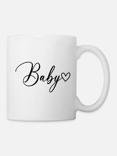 Baby Schrift - Tasse - Weiß