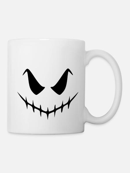 grusel Grimasse - Tasse - Weiß