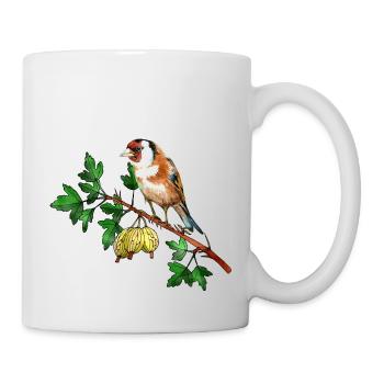 Oiseau coloré - Mug blanc - blanc - Droite
