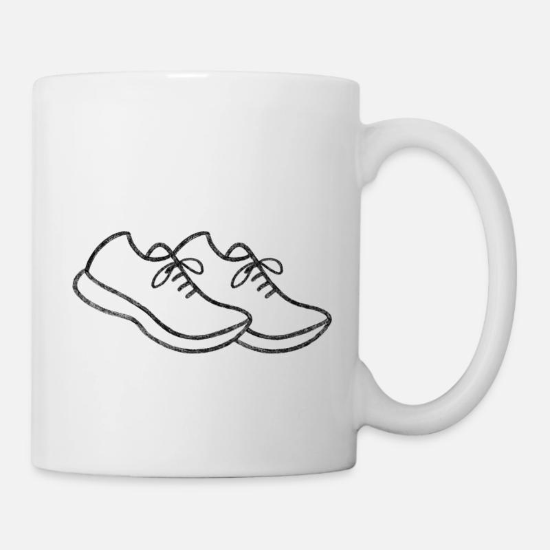 Paire De Chaussures De Course - Mug blanc - blanc
