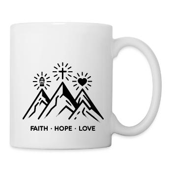 Faith Hope Love - Mug - white - Right