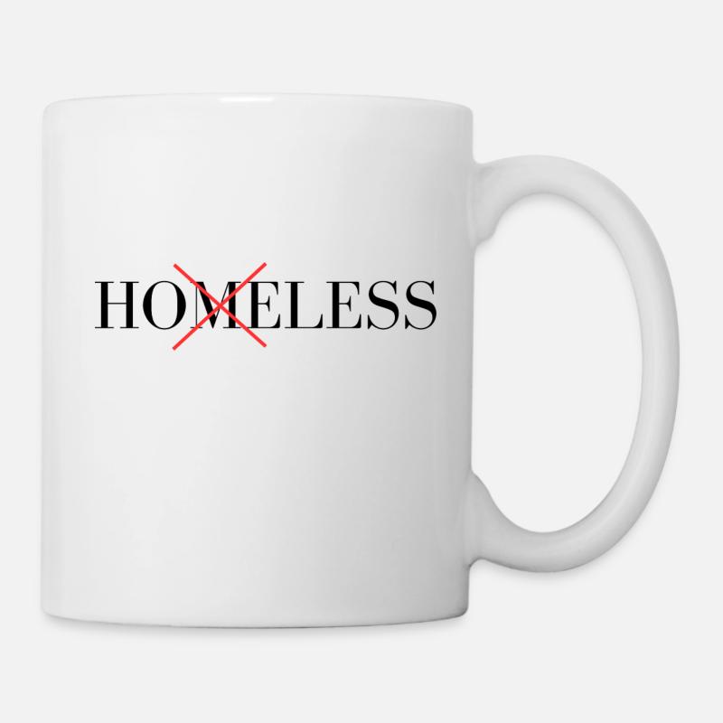 Ho(m)eless | Hoeless | funny design - Mug - white