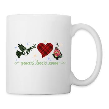 PAIX AMOUR NOËL - Mug blanc - blanc - Droite