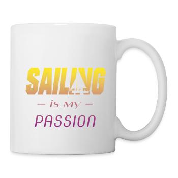 Segeln Segelboot Sailing - Tasse - Weiß - Rechts