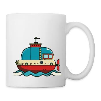 Sous-marin - Mug blanc - blanc - Droite
