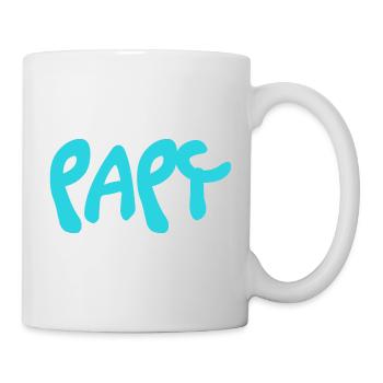 PAPY. FÊTE DES PÈRES. BONNE FÊTE PAPY. JE T'AIME. - Mug blanc - blanc - Droite