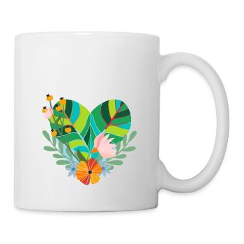 Coeur respectueux de l’environnement - Mug blanc - blanc - Droite