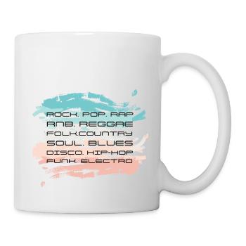 Music styles. Abstract style design. - Mug - white - Right