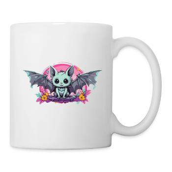 Occulte Kawaii gothique chauve-souris Pastel e-Girl - Mug blanc - blanc - Droite