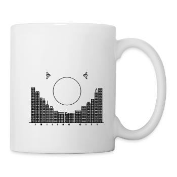 Smiling City - black version - Mug - white - Right