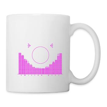 SmilingCity - lila Version - Tasse - Weiß - Rechts
