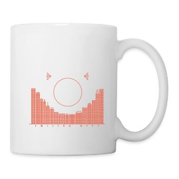 SmilingCity - rote Version - Tasse - Weiß - Rechts