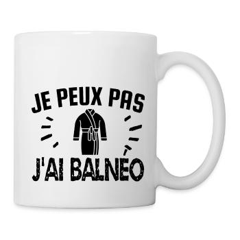 je peux pas j'ai balnéo - Mug blanc - blanc - Droite
