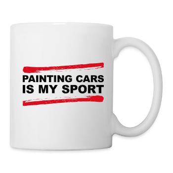 Painting Cars Is My Sport - Auto Lacquer Gift - Mug - white - Right